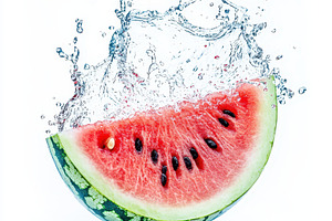Watermelon Splash Refreshing Summer, a Food & Drink Photo by Pixeness Studio