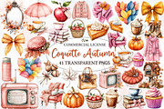 Hand-drawn Coquette Autumn Clipart, an Illustration by Designworld (Thumbnail 1 of 9)