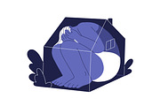 People at houses, home life concept, a Person Illustration by Good Studio (Thumbnail 3 of 8)