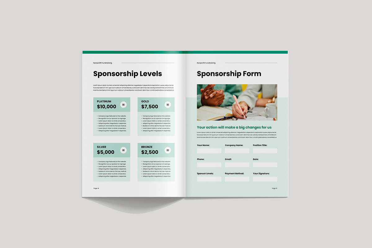 Nonprofit Fundraising Brochure, a Brochure Template by Leaflove (Photo 8 of 10)