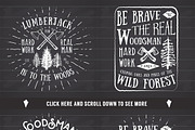 Lumberjack Vintage Labels, a Texture Illustration by Lemon Workshop (Thumbnail 5 of 6)