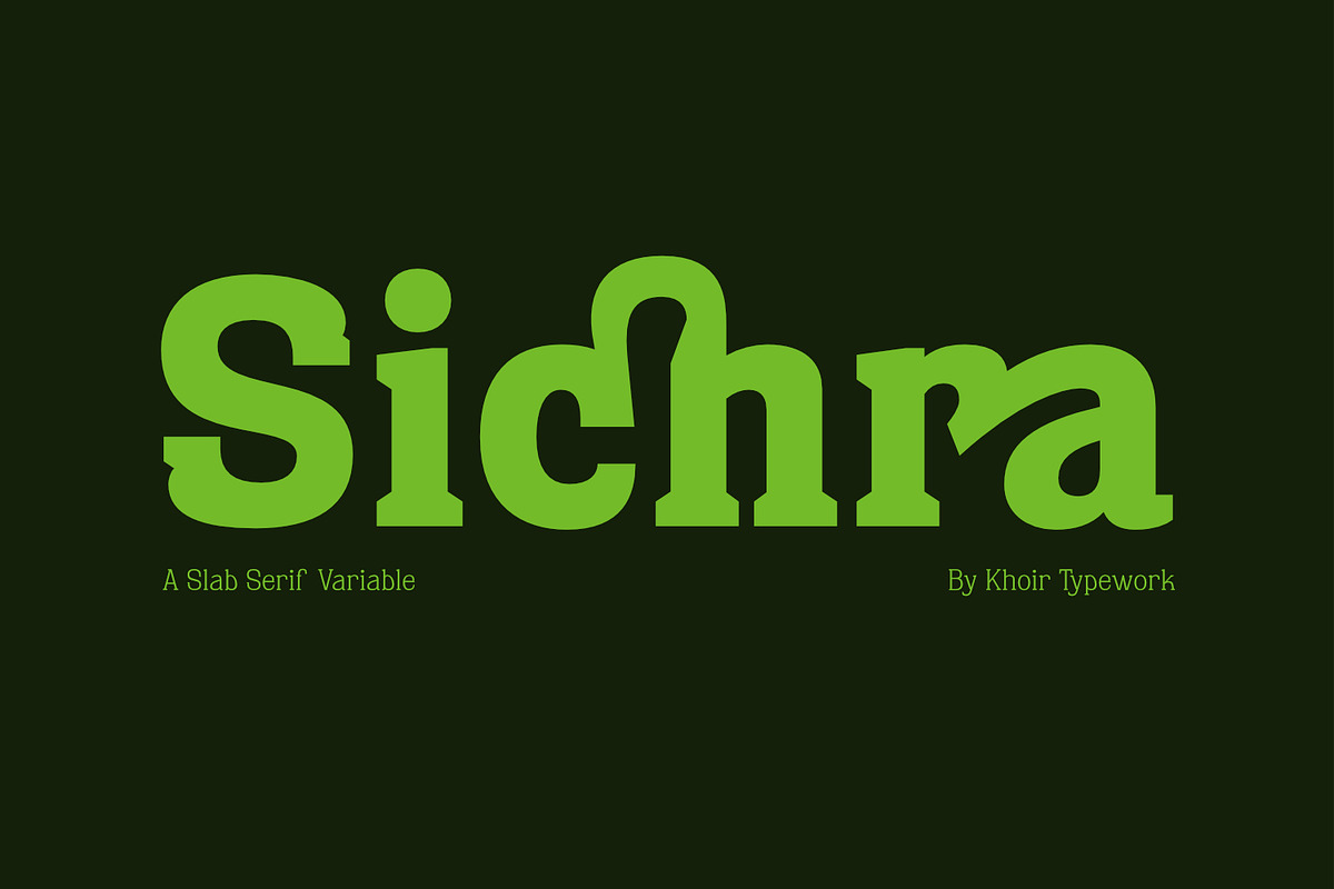 Sichra Typeface - Relaxed Slab Serif, a Slab Serif Font by Khoir (Photo 1 of 13)