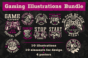 Gaming Illustrations Bundle, a Technology Illustration by Natali_ (Thumbnail 1 of 7)