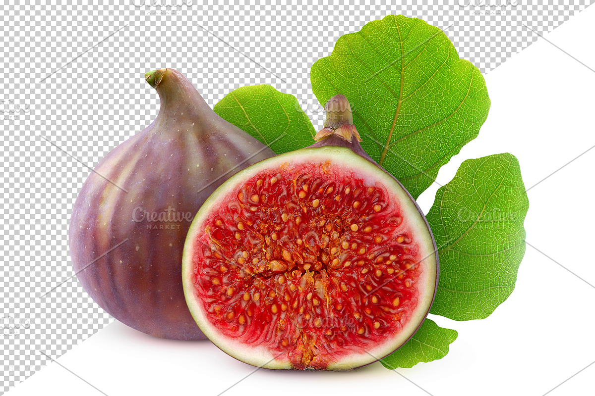 Fresh fig fruits with leaf preview 2