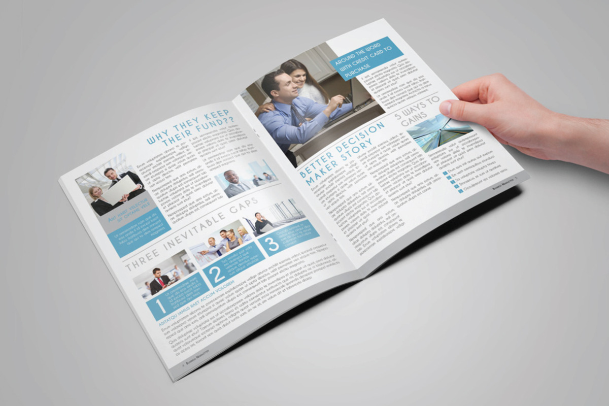 Multipurpose Newsletter Template, a Brochure Template by voryu (Photo 2 of 5)