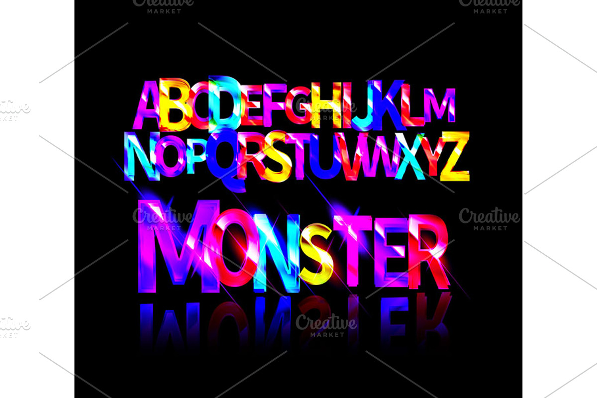 Graffiti Alphabet Monster, a Graphic by Aromeo (Photo 2 of 6)