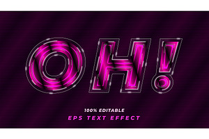 Editable neon lights text effect
