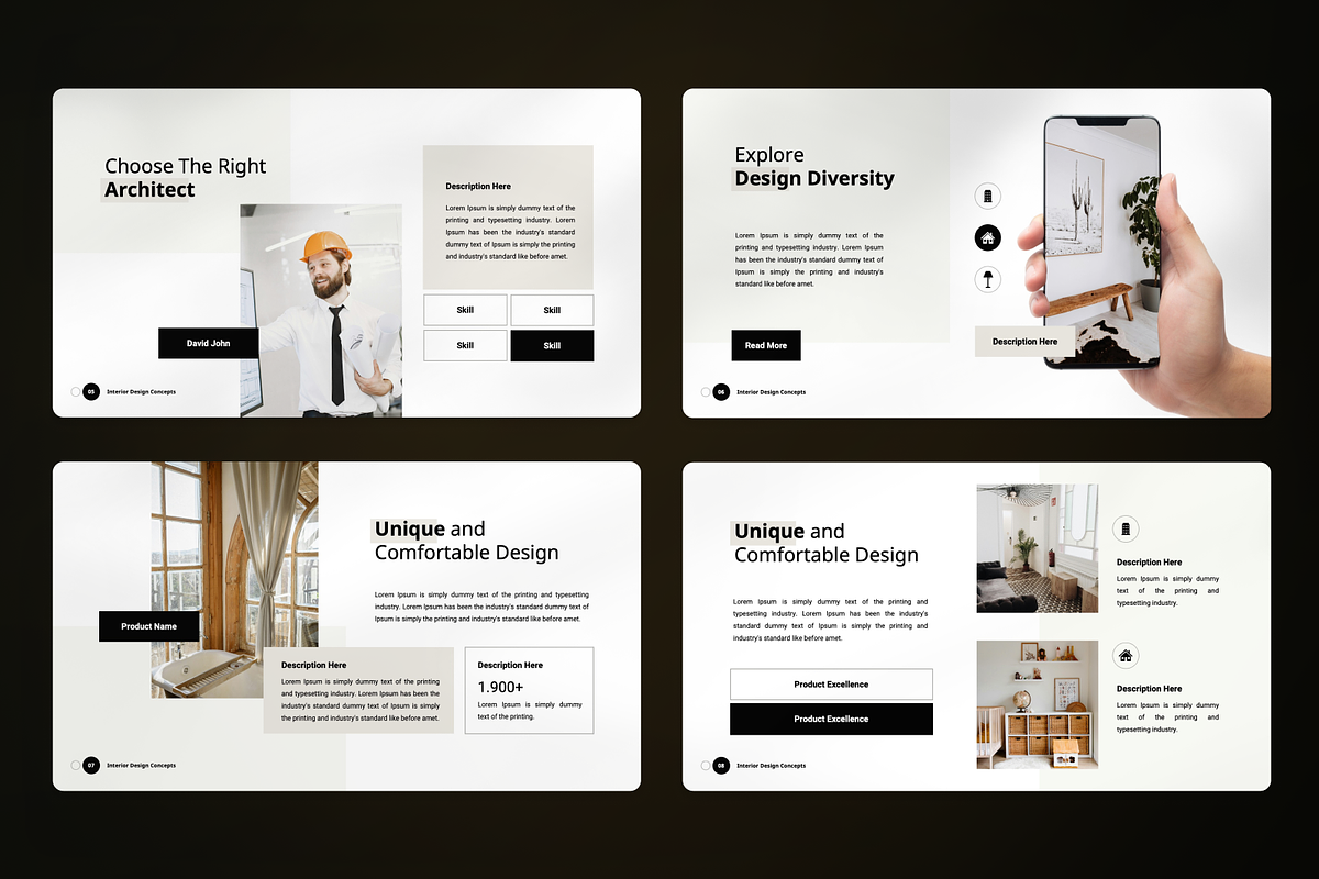Interior Design Concepts Powerpoint, a Presentation Template by SquidPixey (Photo 3 of 7)