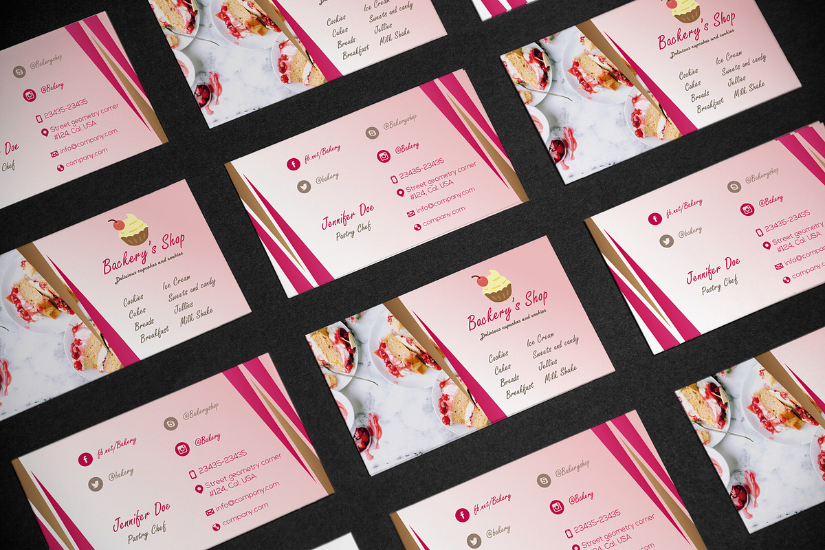 Business Card Bakery Shop, a Business Card Template by DesignsStore (Photo 3 of 3)