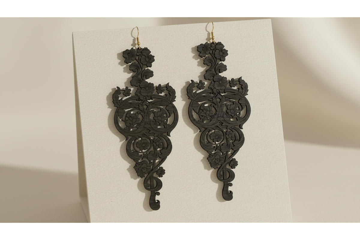 Garden Bloom Earring Set, a Graphic by hafijul (Photo 11 of 11)