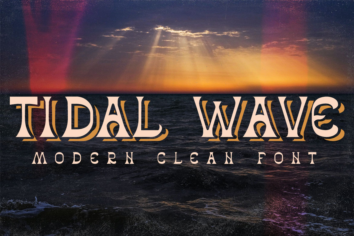 Tidal wave font, a Font by Heather_insane (Photo 1 of 5)