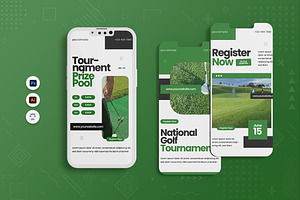 Golf Instagram Story, a Social Media Template by Fannan Studio