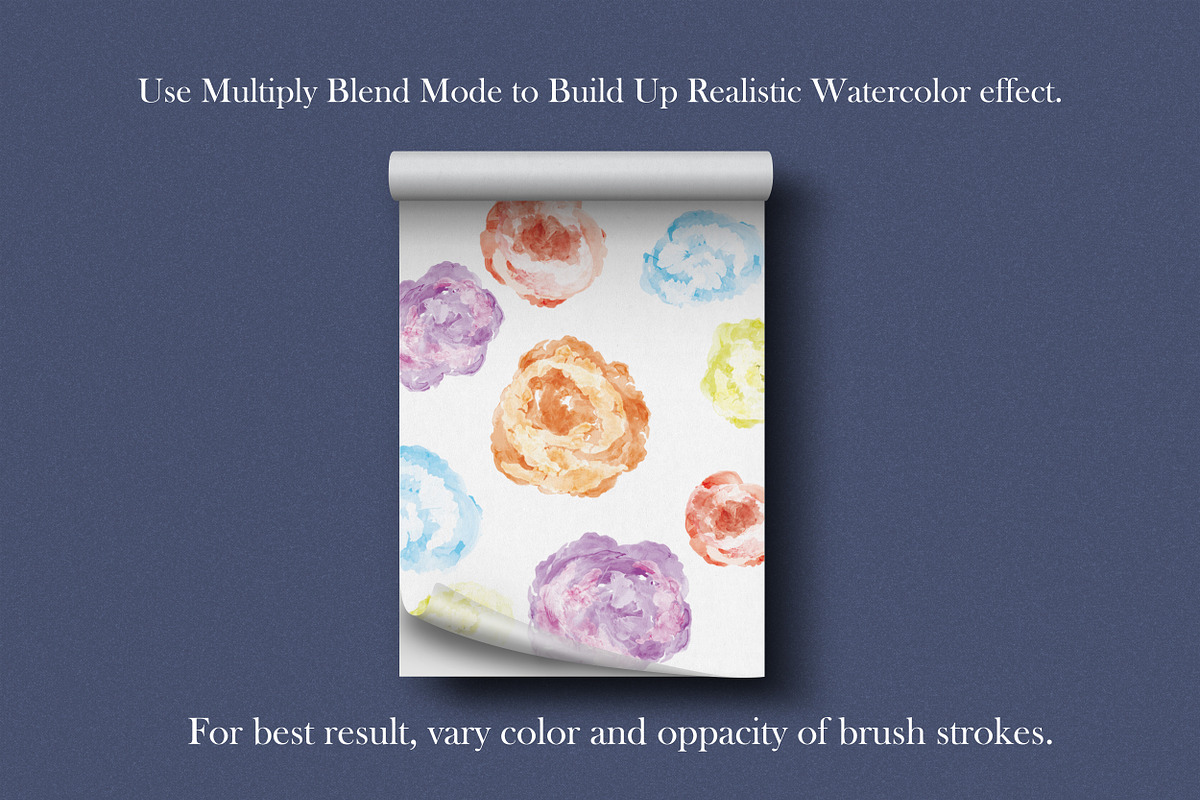 Vector Watercolor Brush Set, a Brushes & More by AndrewPixel (Photo 5 of 5)