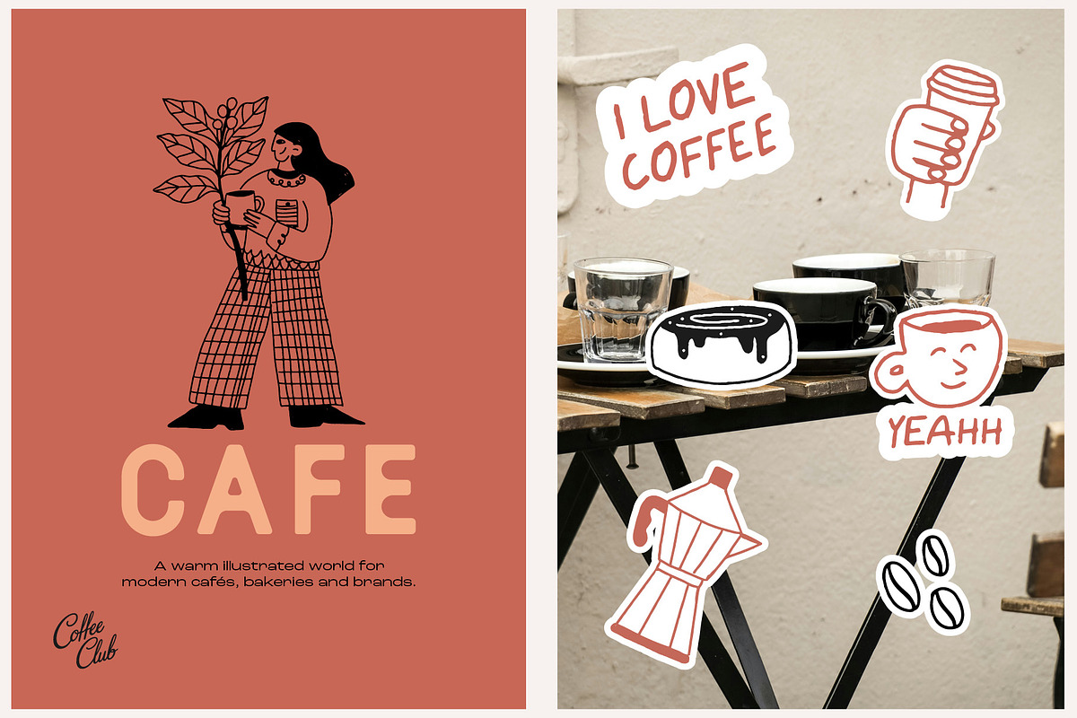 The Cafe Collection Illustrations, a Food Illustration by dicreate (Photo 6 of 13)