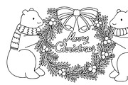 Merry Christmas and happy new year, an Animal Illustration by Somjai King (Thumbnail 10 of 10)