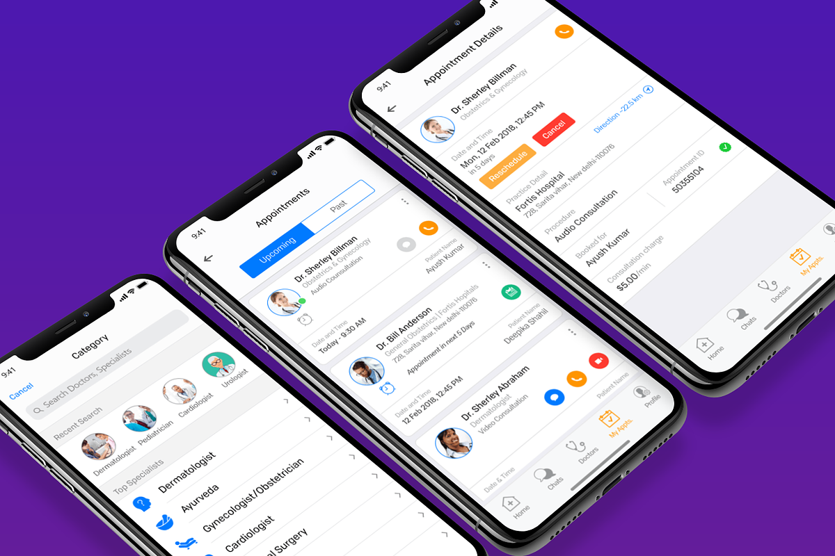Healthcare Patient UI KIT, an App Template by UX Design Master (Photo 8 of 14)