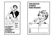 50s ADS Templates + Collage Cutouts, a Background Graphic by Pulpixel Design (Thumbnail 8 of 15)
