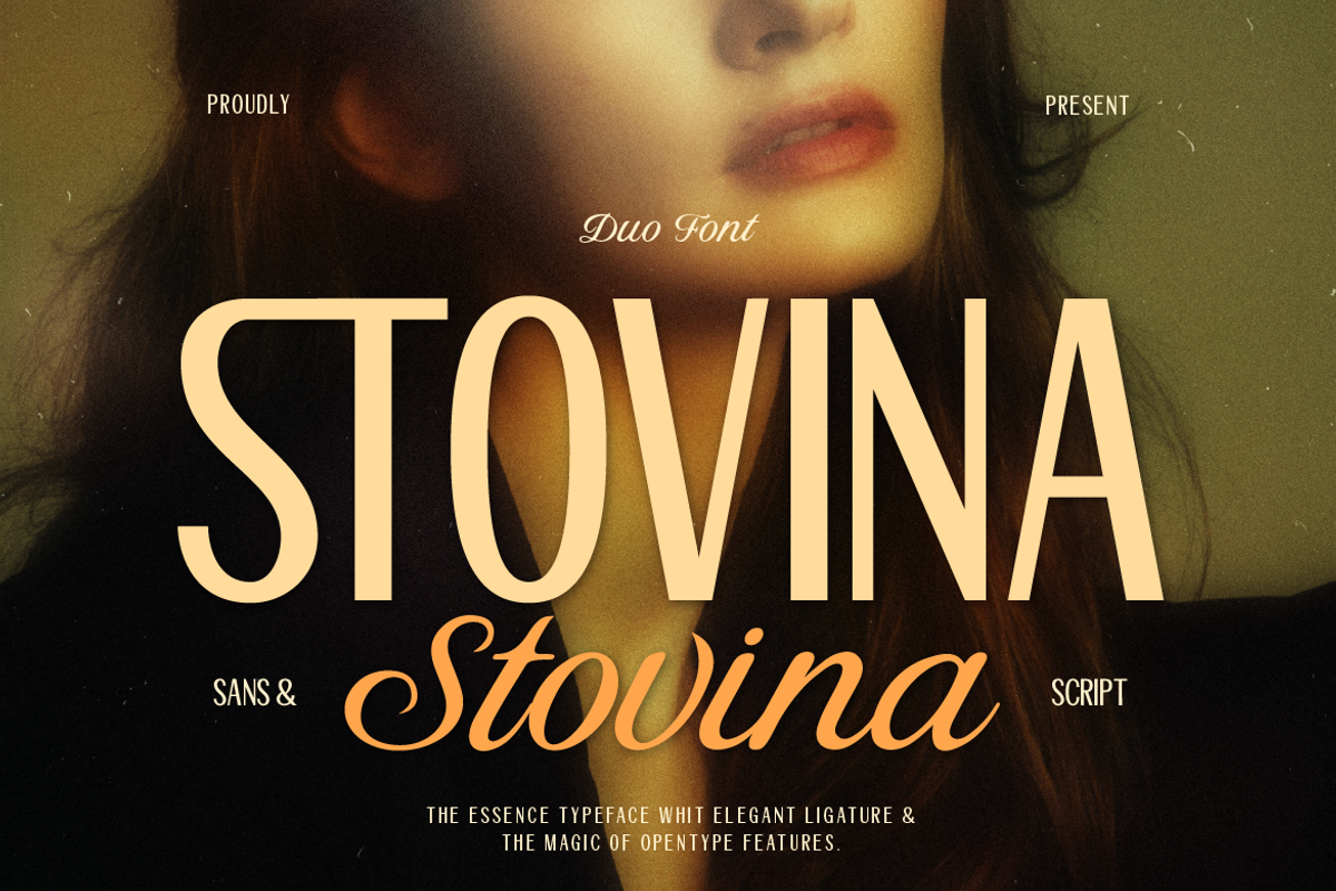 Stovina, a Script Font by Burntilldead (Photo 1 of 12)