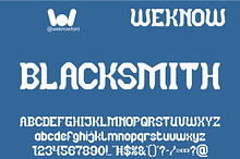 BLACKSMITH FONT