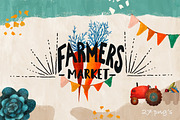Hand Drawn Farmers Market, an Illustration by Bridgett Stahlman Design (Thumbnail 2 of 6)