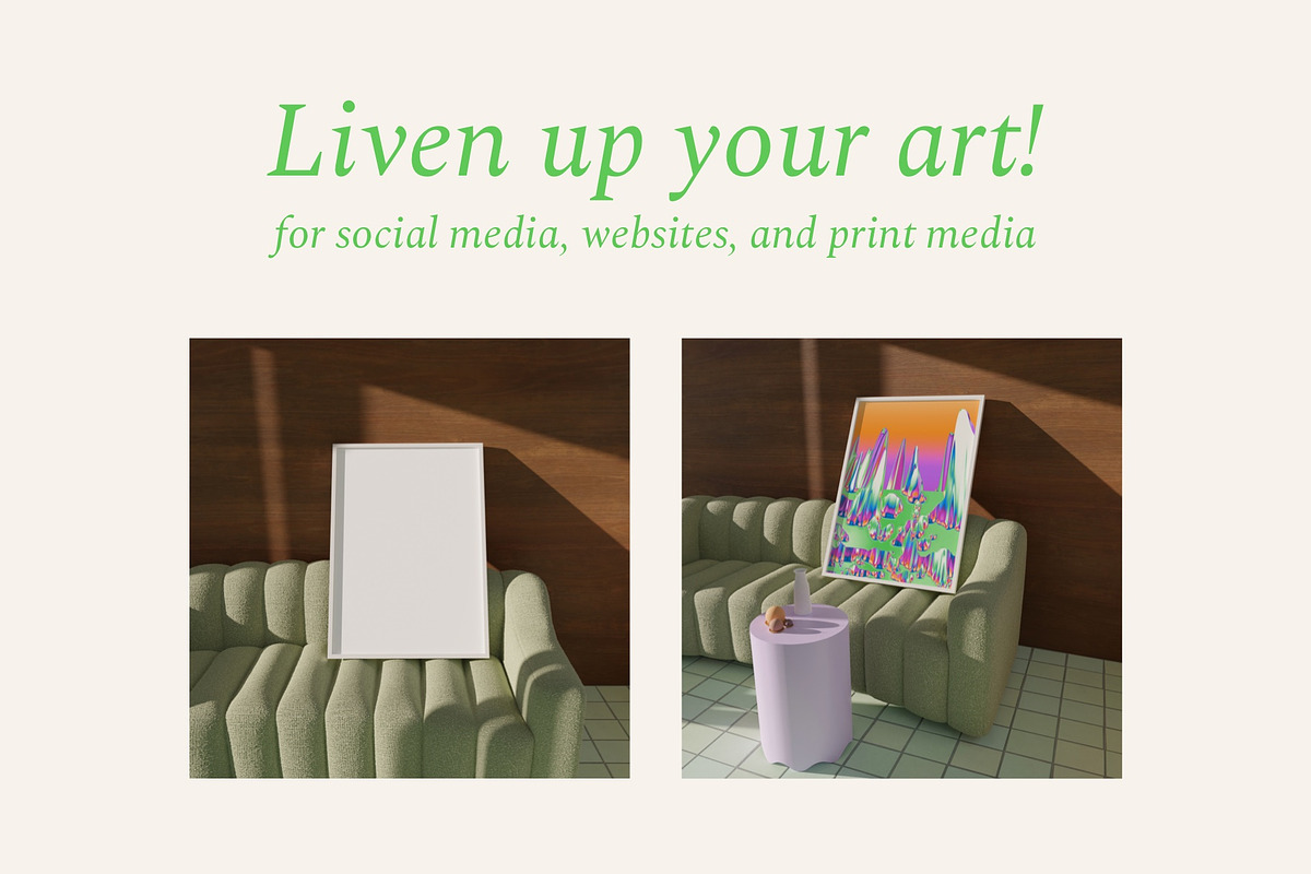 Frame Mockup Bundle | PSD Mockups, a Print Template by Bonumo (Photo 6 of 9)
