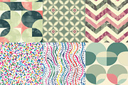 Digital Paper Green, Blue and Magent, a Texture Illustration by DreamPrint404 (Thumbnail 3 of 3)