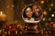 Christmas Snow Globe Photo Effect, a Social Media Template by DesignerCandies (Thumbnail 2 of 4)