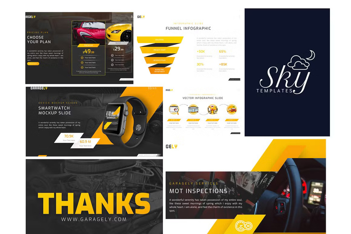 Automotive Powerpoint Template, a Presentation Template by GearShift (Photo 3 of 4)