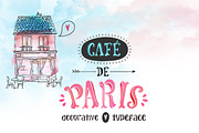 Cafe de Paris, Typeface with Bonus, a Symbol Font by a Blond Moment (Thumbnail 1 of 5)