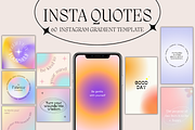 Instagram Quote Gradient Template, a Social Media Template by Daily Creative (Thumbnail 1 of 9)