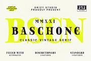 Baschone, a Serif Font by Drizy (Thumbnail 1 of 9)
