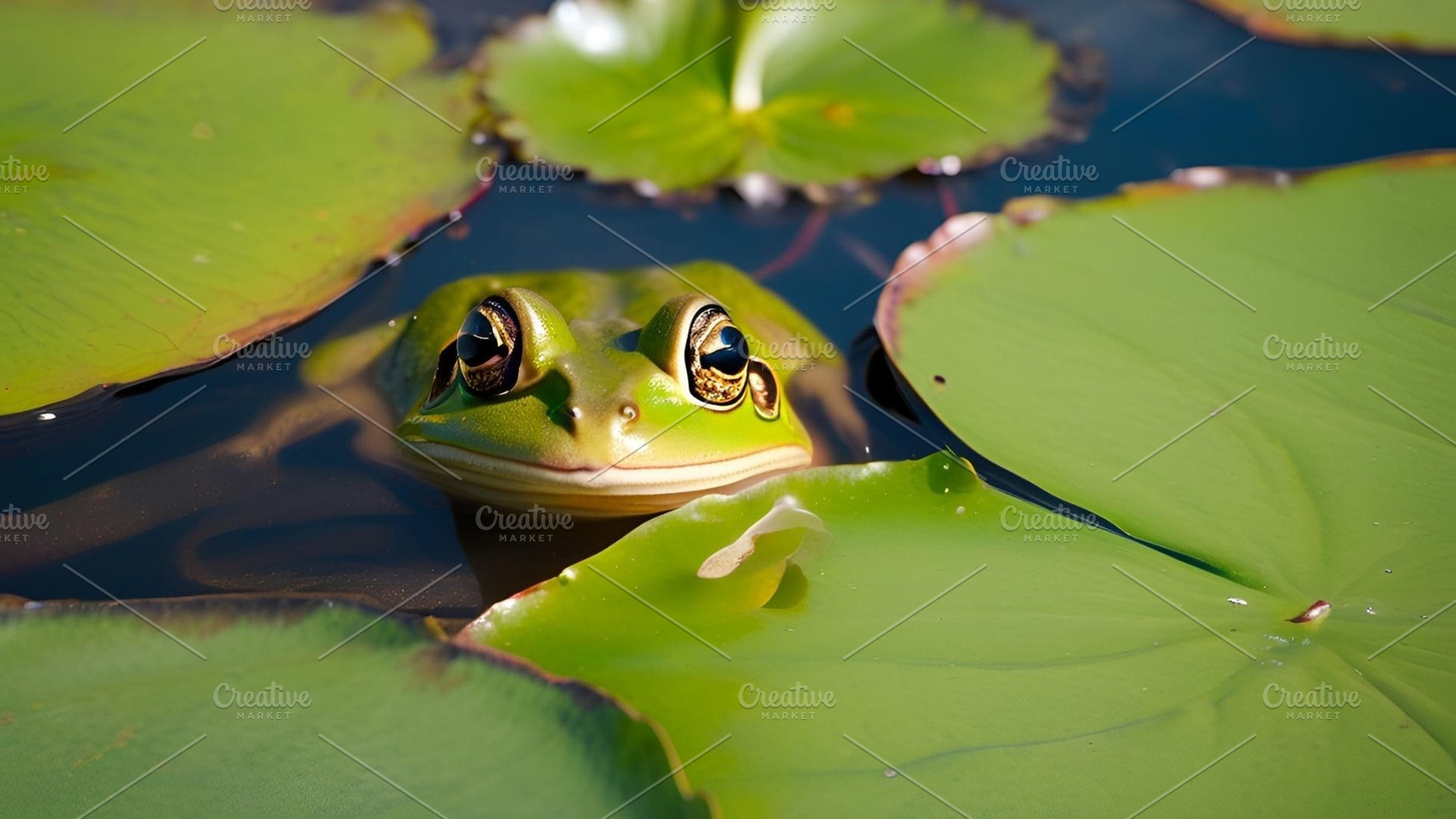 Frog in the water, an Animal Photo by ComfortQ