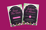 Nightly Floral Wedding Invitation, an Invitation Template by iDoodle Studio (Thumbnail 2 of 4)