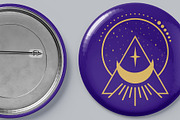 Pin Button Mockup - 8 Views, an Advertising Mockup by Illusiongraphic (Thumbnail 23 of 23)