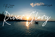 River Glory script font, a Script Font by TNE Designs (Thumbnail 1 of 3)