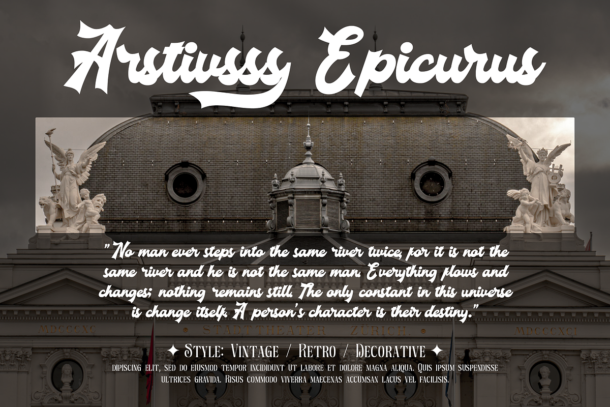 Vintage Fortuin Brush Script Font, a Handwritten Font by Templatiostudio (Photo 4 of 12)