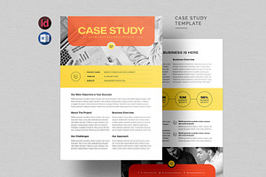 Case Study Flyer | MS Word, a Flyer Template by HiveArts