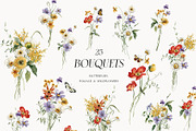 BLOOMING wildflowers of spring, a Seasonal Illustration by AleksaArt (Thumbnail 2 of 13)