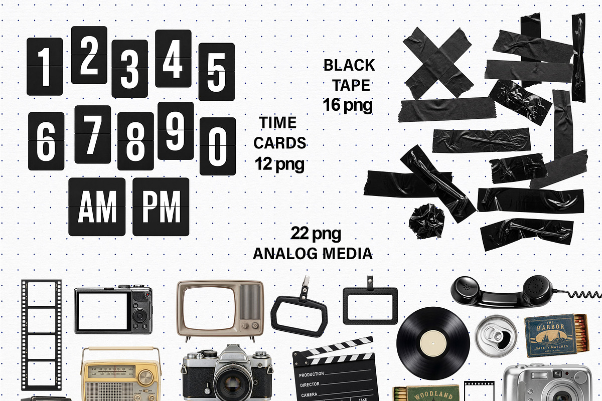 Nostalgic Analog Scrapbook Collage, an Object Graphic by DreamoraArt (Photo 4 of 10)