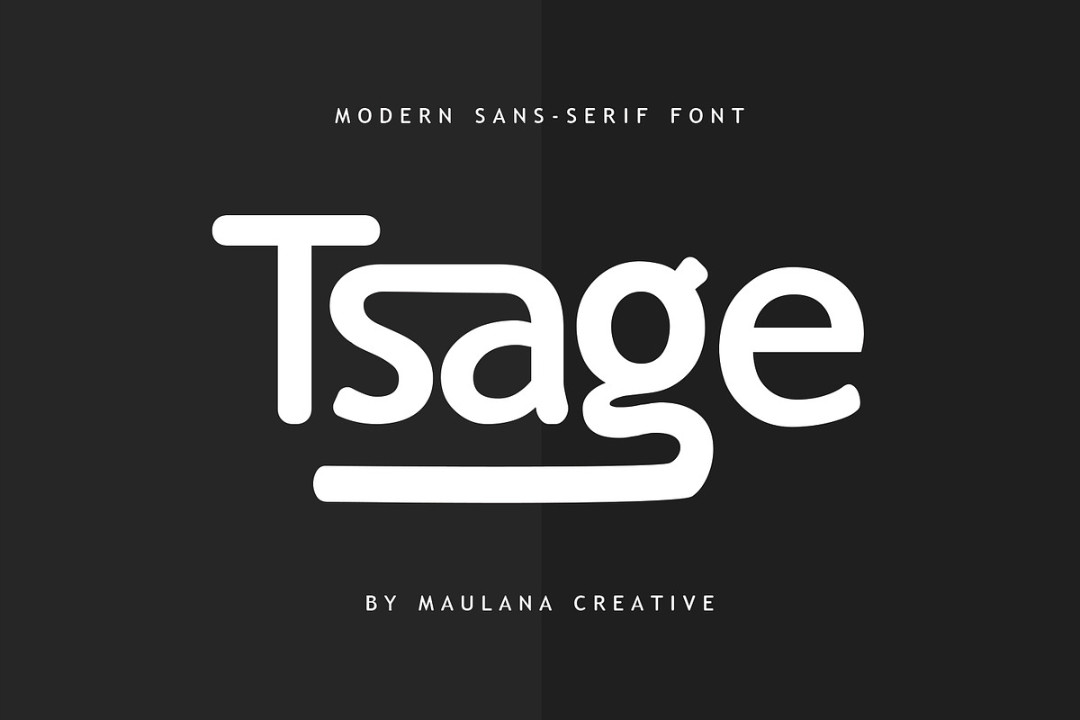 Tsage Display Font, a Sans Serif Font by Maulana Creative (Photo 1 of 9)