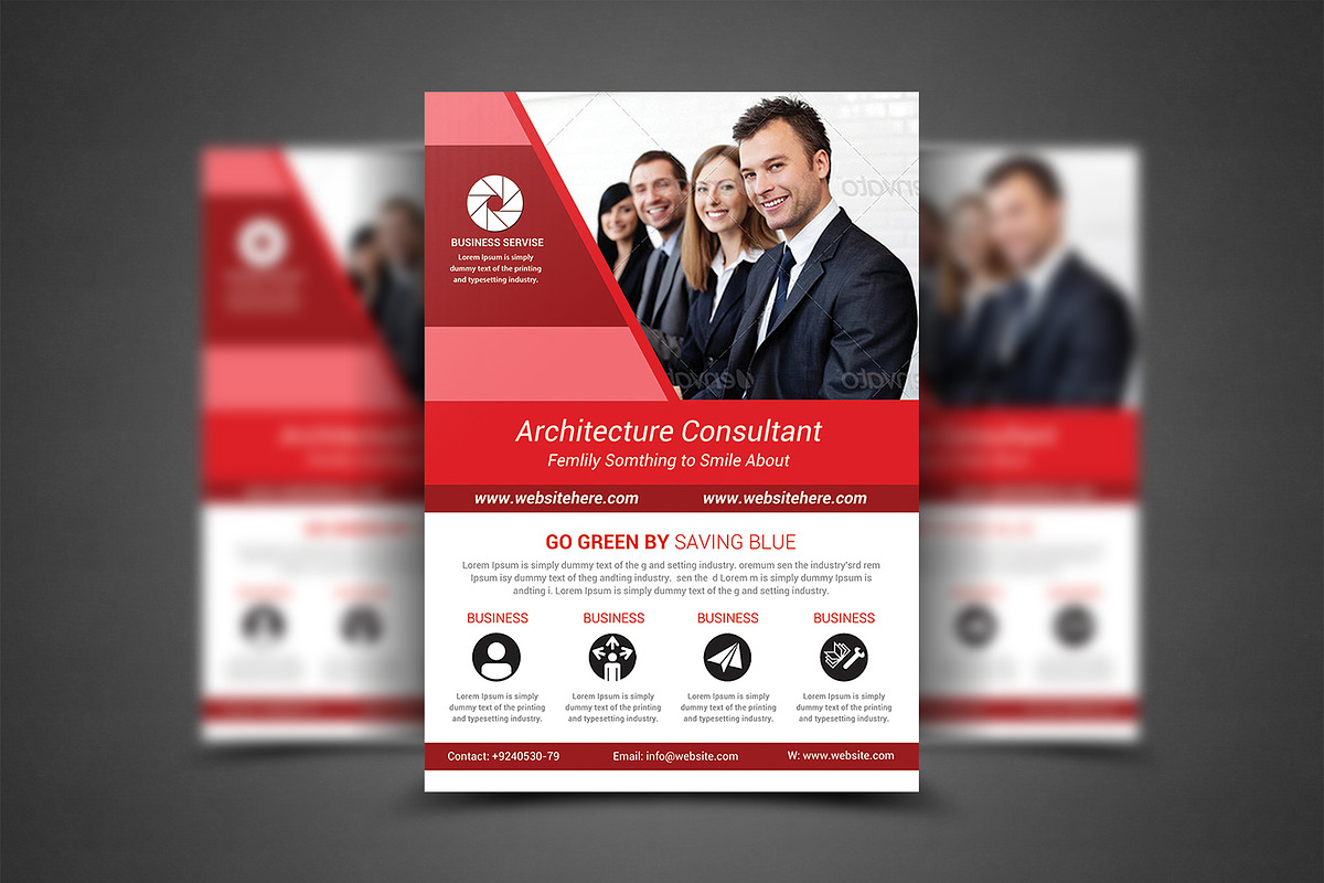Corporate Business Flyer Template, a Flyer Template by AfzaalGraphics (Photo 1 of 4)