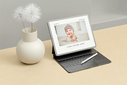 iPad With Keyboard Mockup, an iPad Mockup by zpackcreative (Thumbnail 4 of 5)