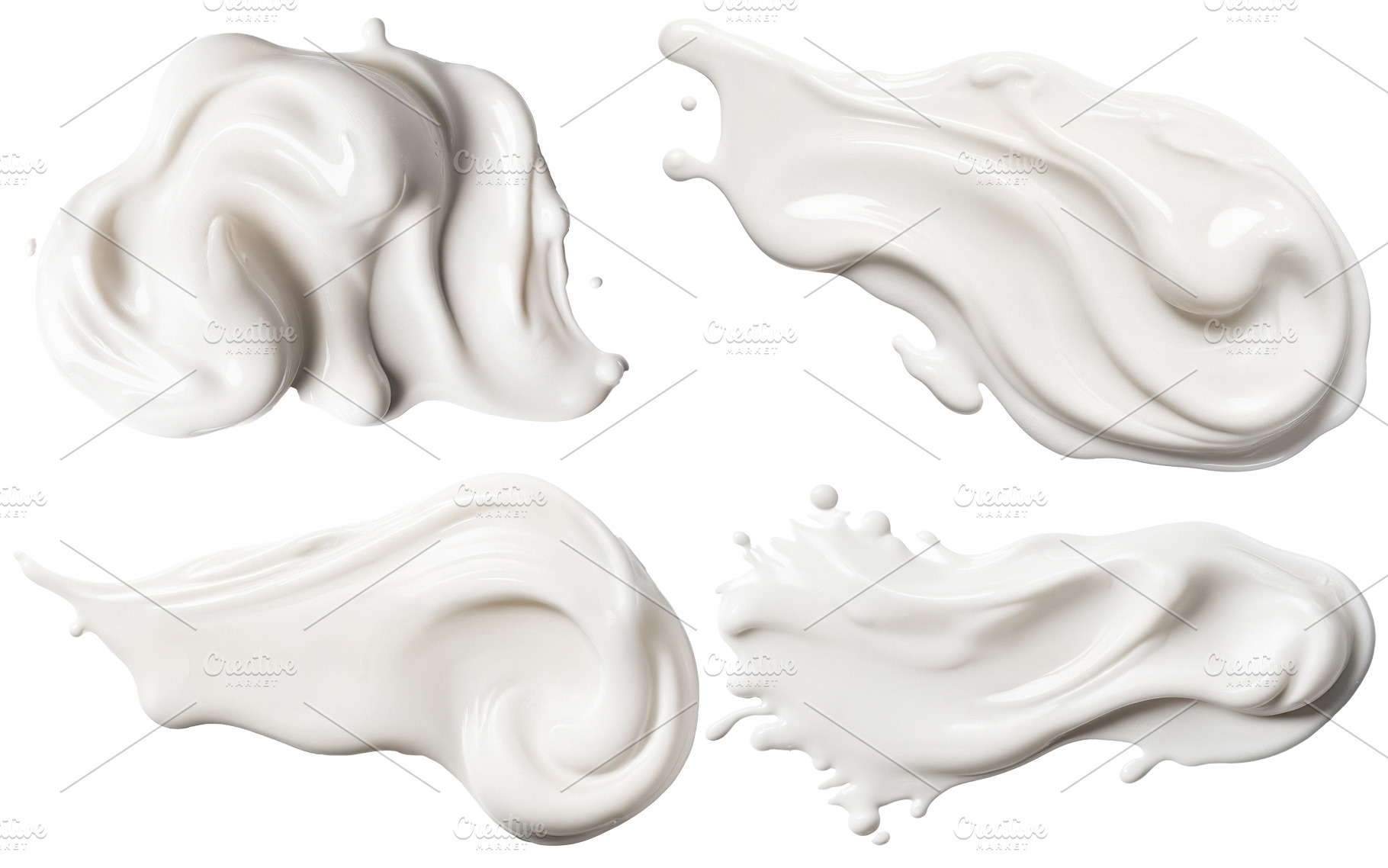 cream smears transparent background, a Beauty & Fashion Photo by itakdalee