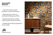 Wallpaper Mockup - Retro Sideboard, a Household Mockup by Andrea Muller (Thumbnail 3 of 6)