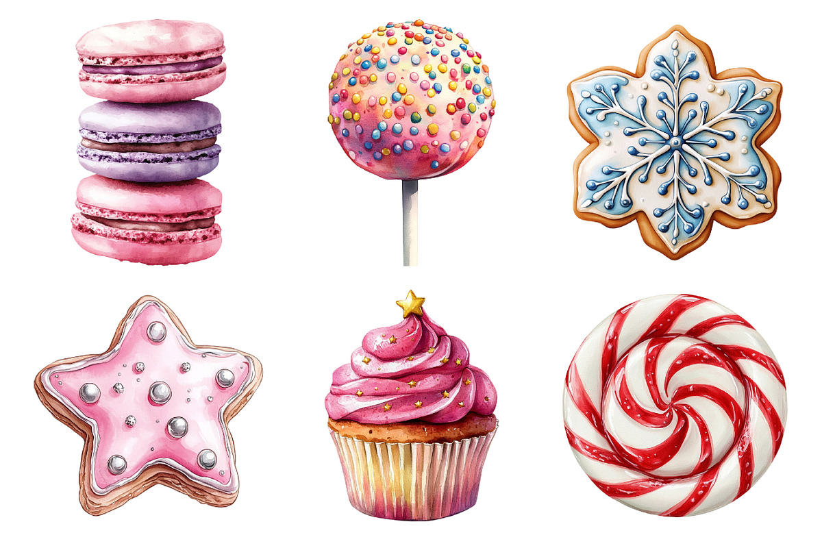 Watercolor Sweets Clipart, an Illustration by Daily.Designs (Photo 4 of 5)