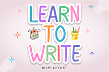 Learn To Write - Handwritten Font