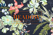 Meadow Flowers Floral Pattern, a Pattern Graphic by Pink Linen (Thumbnail 1 of 12)