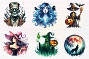 Halloween Spooky Night Collection, an Illustration by CreationArt (Thumbnail 7 of 7)