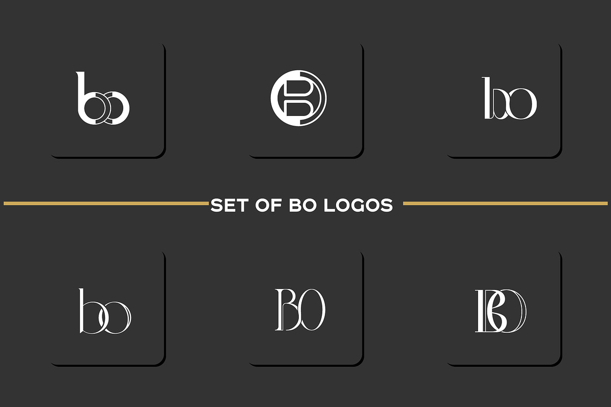 Set  Of BO, OB Logo, a Branding & Logo Template by art_creater