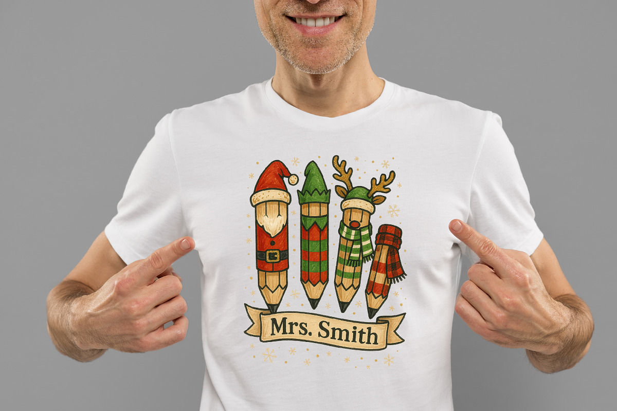 Custom Tecaher Christmas Png, an Illustration by Designworld (Photo 2 of 5)
